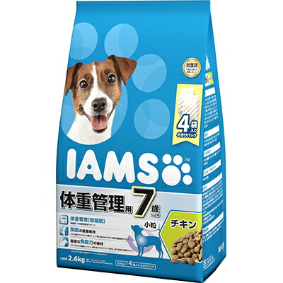 【マースジャパンリミテッド】アイムス　７歳以上用　体重管理用　チキン　小粒　２．６ｋｇ ☆ペット用品 ※お取り寄せ商品【賞味期限：3ヵ月以上】