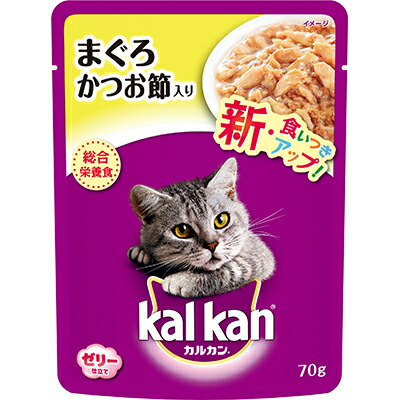 【マースジャパンリミテッド】カルカン　パウチ　１歳から　まぐろ　かつお節入り　７０ｇ ☆ペット用品 ※お取り寄せ商品【賞味期限：3ヵ月以上】