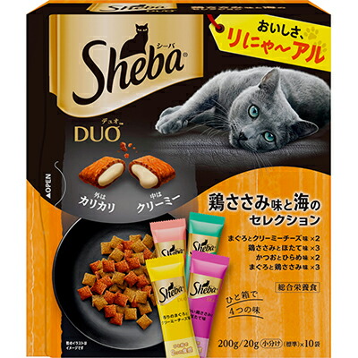 【マースジャパンリミテッド】シーバ　デュオ　鶏ささみ味と海のセレクション　２００ｇ ☆ペット用品 ※お取り寄せ商品【賞味期限：3ヵ月以上】