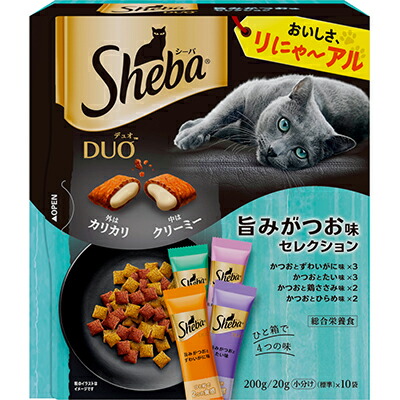 【マースジャパンリミテッド】シーバ　デュオ　旨みがつお味セレクション　２００ｇ ☆ペット用品 ※お取り寄せ商品【賞味期限：3ヵ月以上】