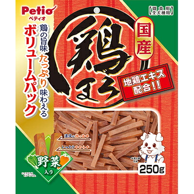 【ペティオ】鶏まろ　野菜入り　２５０ｇ ☆ペット用品 ※お取り寄せ商品【賞味期限：3ヵ月以上】