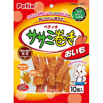 【ペティオ】ササミ巻きおいも　１０個 ☆ペット用品 ※お取り寄せ商品【賞味期限：3ヵ月以上】