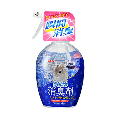 【ジェックス】うさピカ 消臭剤 ヒノキの香り 380ml ☆ペット用品 ※お取り寄せ商品