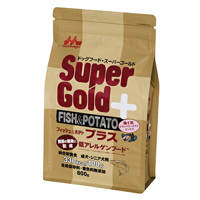 【森乳サンワールド】スーパーゴールド　フィッシュ＆ポテト　プラス　関節ケア　８００ｇ ☆ペット用品 ※お取り寄せ商品【賞味期限：3ヵ月以上】