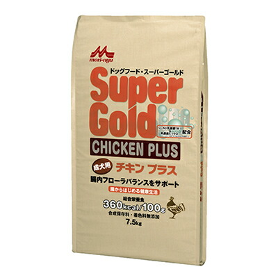 【森乳サンワールド】スーパーゴールド　チキンプラス成犬用　７．５ｋｇ ☆ペット用品 ※お取り寄せ商品【賞味期限：3ヵ月以上】