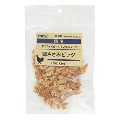 【ペットプロジャパン】ペットプロ　国産おやつ　無添加　鶏ささみビッツ　６０ｇ ☆ペット用品 ※お取り寄せ商品【賞味期限：3ヵ月以上】