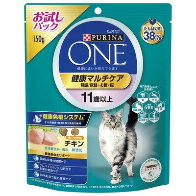 【ネスレ日本】ピュリナワンキャット 健康マルチケア 11歳以上 チキン 150g ☆ペット用品 ※お取り寄せ商品【賞味期限:3ヵ月以上】