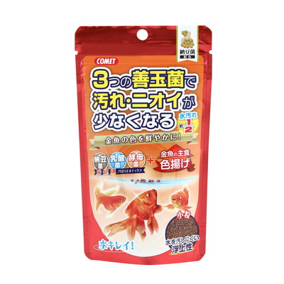 【イトスイ】金魚の主食 納豆菌 色揚げ 小粒 90g ☆ペット用品 ※お取り寄せ商品【賞味期限:3ヵ月以上】