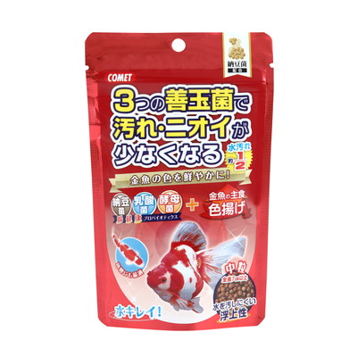 【イトスイ】金魚の主食 納豆菌 色揚げ 中粒 90g ☆ペット用品 ※お取り寄せ商品【賞味期限:3ヵ月以上】