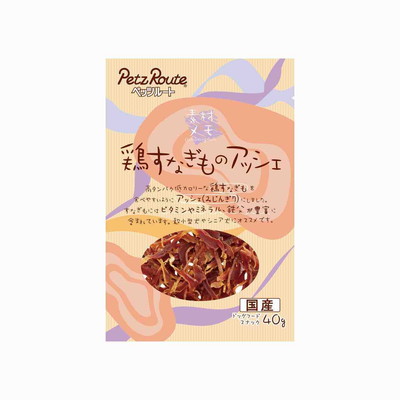 【ペッツルート】鶏すなぎものアッシェ 40g ☆ペット用品 ※お取り寄せ商品【賞味期限:3ヵ月以上】