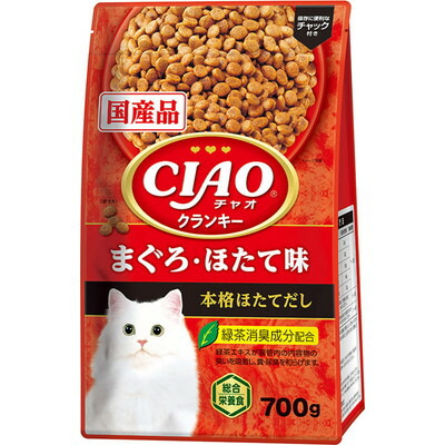 【いなばペットフード】CIAOクランキー まぐろ・ほたて味 本格ほたてだし 700g ☆ペット用品 ※お取り寄せ商品【賞味期限:3ヵ月以上】
