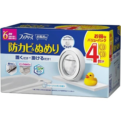 【P&G】ファブリーズ お風呂用防カビ剤 クリーンシャボンの香り 7ml×4個入パック ※お取り寄せ商品