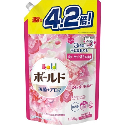 【P&G】ボールド ジェル 華やかプレミアムブロッサムの香り つめかえ用 ウルトラジャンボサイズ 1.68kg ※お取り寄せ商品