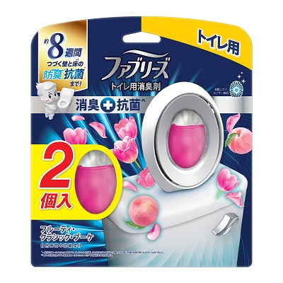 【P&G】ファブリーズW消臭 トイレ用消臭剤 消臭+抗菌 フルーティー・クラシック・ブーケ 6.3ml×2個入パック ※お取り寄せ商品