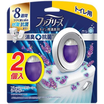 【P&G】ファブリーズW消臭 トイレ用 消臭剤+抗菌 フレッシュ・クリーン・ラベンダー 6.3ml×2個パック ※お取り寄せ商品