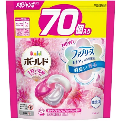 【P&G】ボールドジェルボール4D 華やかプレミアムブロッサムの香り つめかえ用 メガジャンボサイズ 70個入