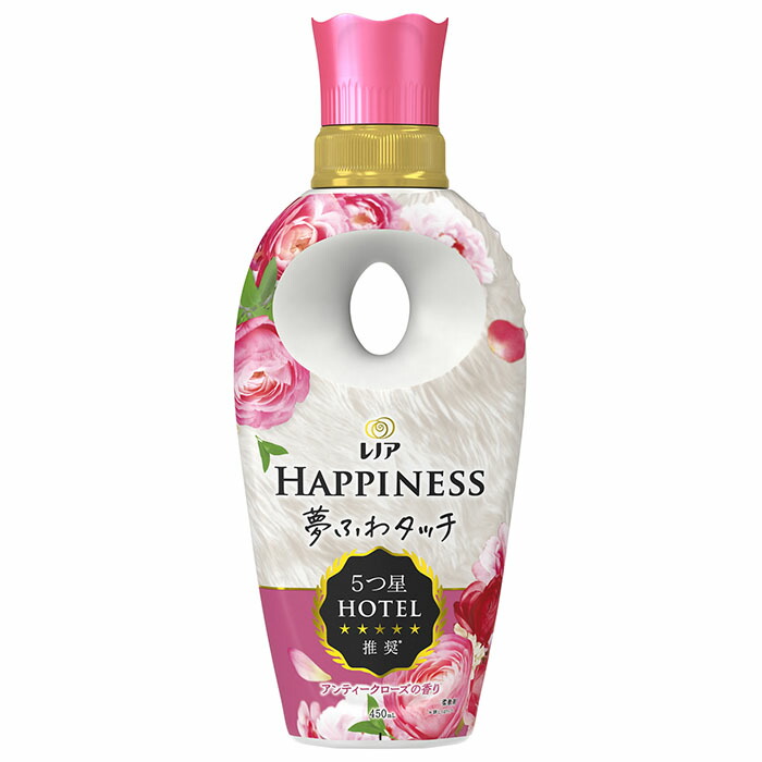 【P&G】レノアハピネス 夢ふわタッチ 華やかに香るアンティークローズの香り 本体 450mL