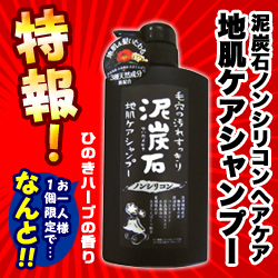 特報!なんと!あの【ペリカン石鹸】ペリカン石鹸 泥炭石地肌ケアシャンプー 500ml が～“お一人さま1個限定"でお試し特価!※お取り寄せ商品