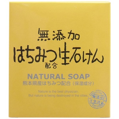 【マックス】無添加はちみつ配合生石けん　80g ※お取り寄せ商品