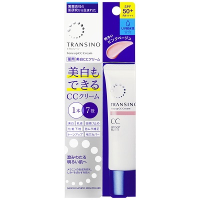【第一三共ヘルスケア】トランシーノ　薬用トーンアップCCクリーム　ピンクベージュ　30g 〔医薬部外品〕 ※お取り寄せ商品