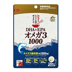 【ユニマットリケン】DHA&EPA オメガ3　1000　120粒 ※お取り寄せ商品