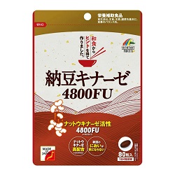 【ユニマットリケン】納豆キナーゼ　4800FU　80粒 ※お取り寄せ商品