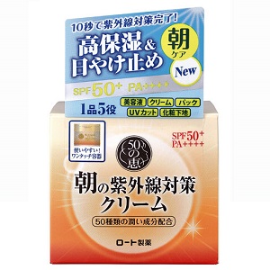 【ロート製薬】50の恵　朝の紫外線対策クリーム　90g　※お取り寄せ商品