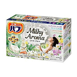 【花王】バブ　ミルキーアロマ　3種の乳白色　4種の香り　40g×12錠入 ※医薬部外品 ※お取り寄せ商品