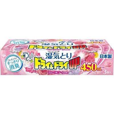 【白元アース】ドライ&ドライUP　フローラルブーケの香り　450mL×3個入 ※お取り寄せ商品