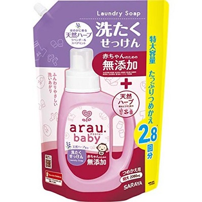 【サラヤ】アラウ.ベビー　洗たくせっけん　詰替用　2060mL ※お取り寄せ商品