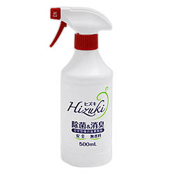 【Hizuki】ヒズキ　安定型複合塩素製剤　除菌消臭スプレー　500mL　(ノンアルコール) が、在庫限りで登場!売り切れゴメン!