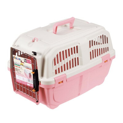 【ドギーマンハヤシ】イタリア製ハードキャリー　DOGGY　EXPRESS　M　ピンク　1個 ☆ペット用品 ※お取り寄せ商品