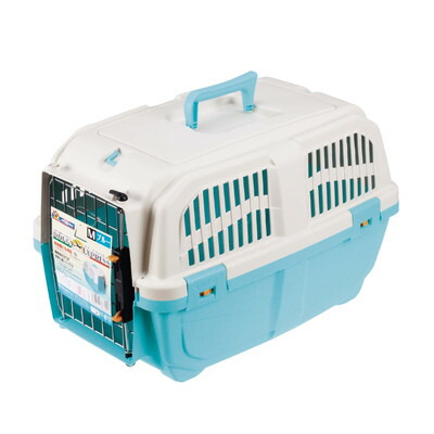 【ドギーマンハヤシ】イタリア製ハードキャリー　DOGGY　EXPRESS　M　ブルー　1個 ☆ペット用品 ※お取り寄せ商品