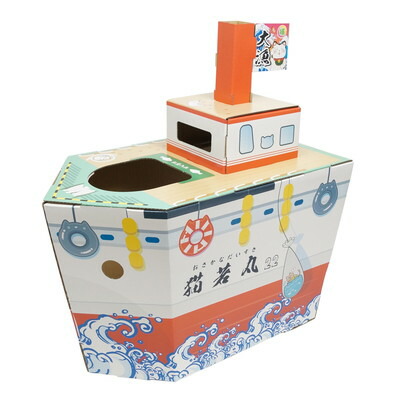 【ドギーマンハヤシ】なりきりにゃんボックス　漁船　1個 ☆ペット用品 ※お取り寄せ商品