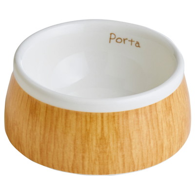 【ペティオ】Porta　木目調　陶器食器　Sサイズ　1個 ☆ペット用品 ※お取り寄せ商品